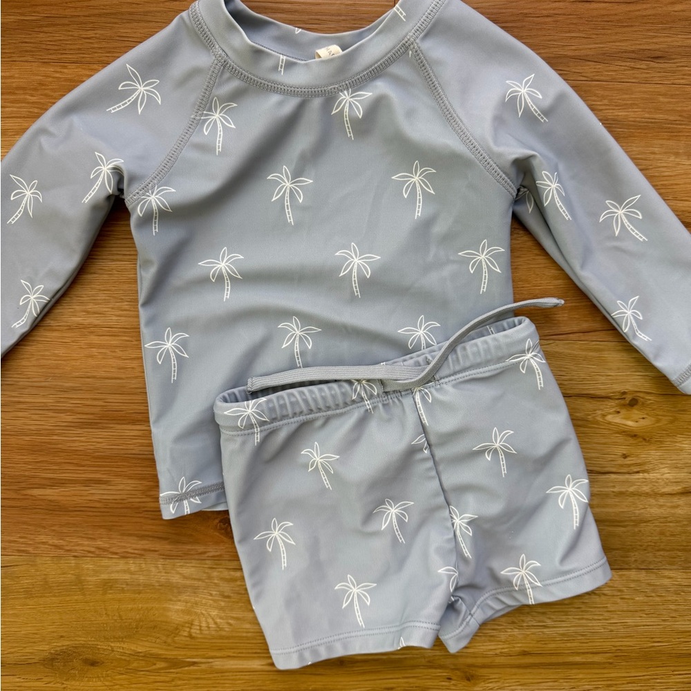 Quincy Mae Palm Tree Swim Set